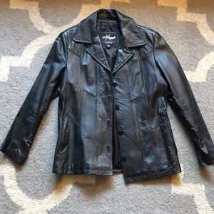 Woman’s large wilsons leather jacket.